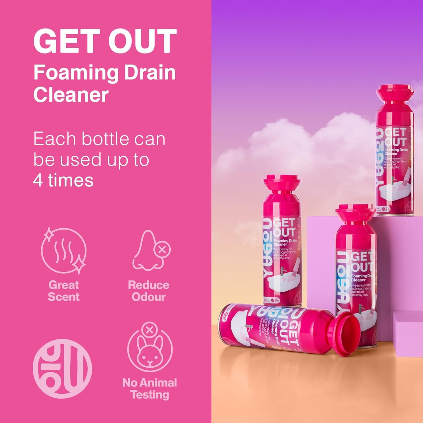 Prevent Build-Up & Eliminate Nasty Drain Odours