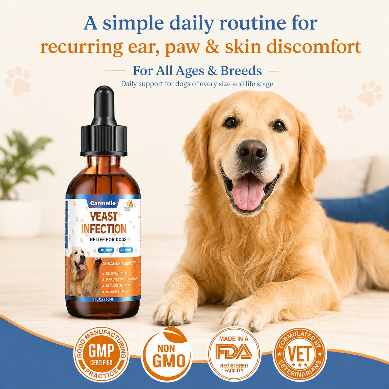 Healthy Ears, Happy Paws, Comfortable Skin - Naturally