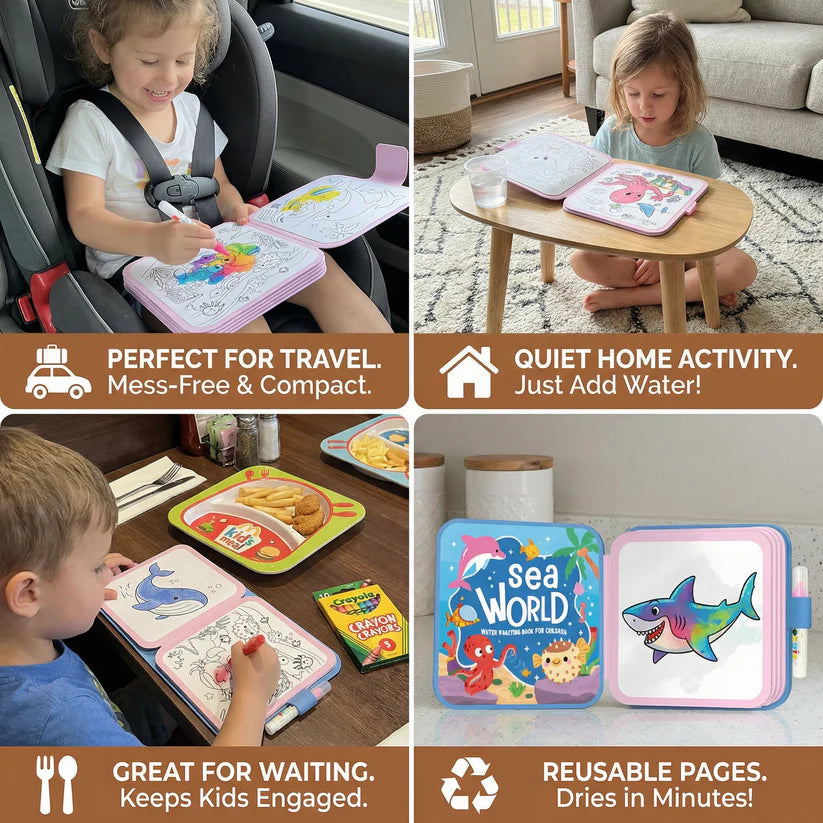 Keep them busy while sparking creativity & imagination- with no mess
