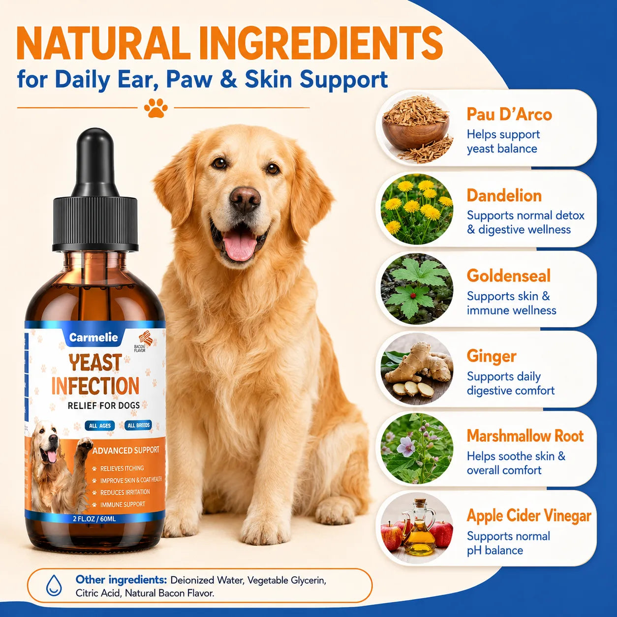 Healthy Ears, Happy Paws, Comfortable Skin - Naturally